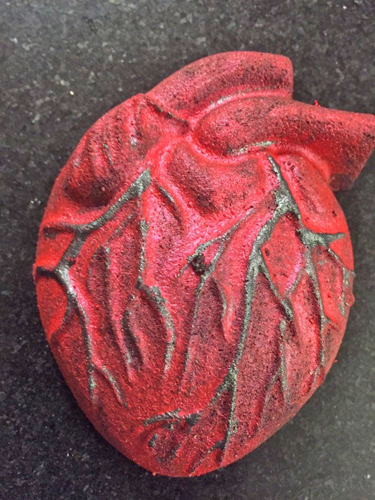 Bloody Heart Bath Bomb - Anatomically Correct Heart Shaped Bath Bomb