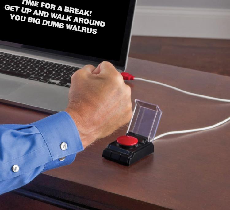 USB Emergency Big Red Button - Office Stress Reliever
