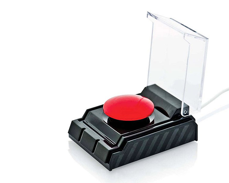 This Big Red Button Attaches To Your Computer To Release Stress at Work