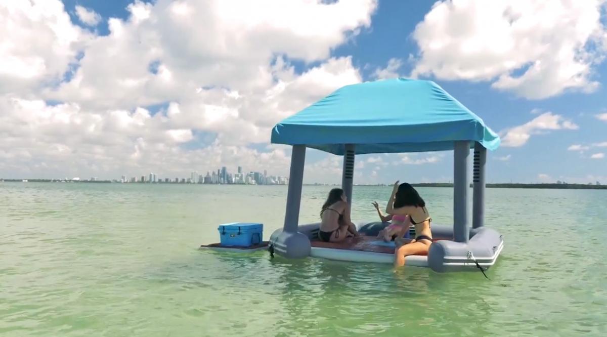 floating pool cabana