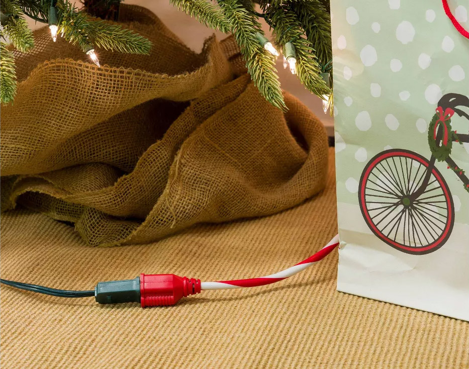 Candy Cane Extension Cord - Best Christmas Extension Cord For Christmas Trees