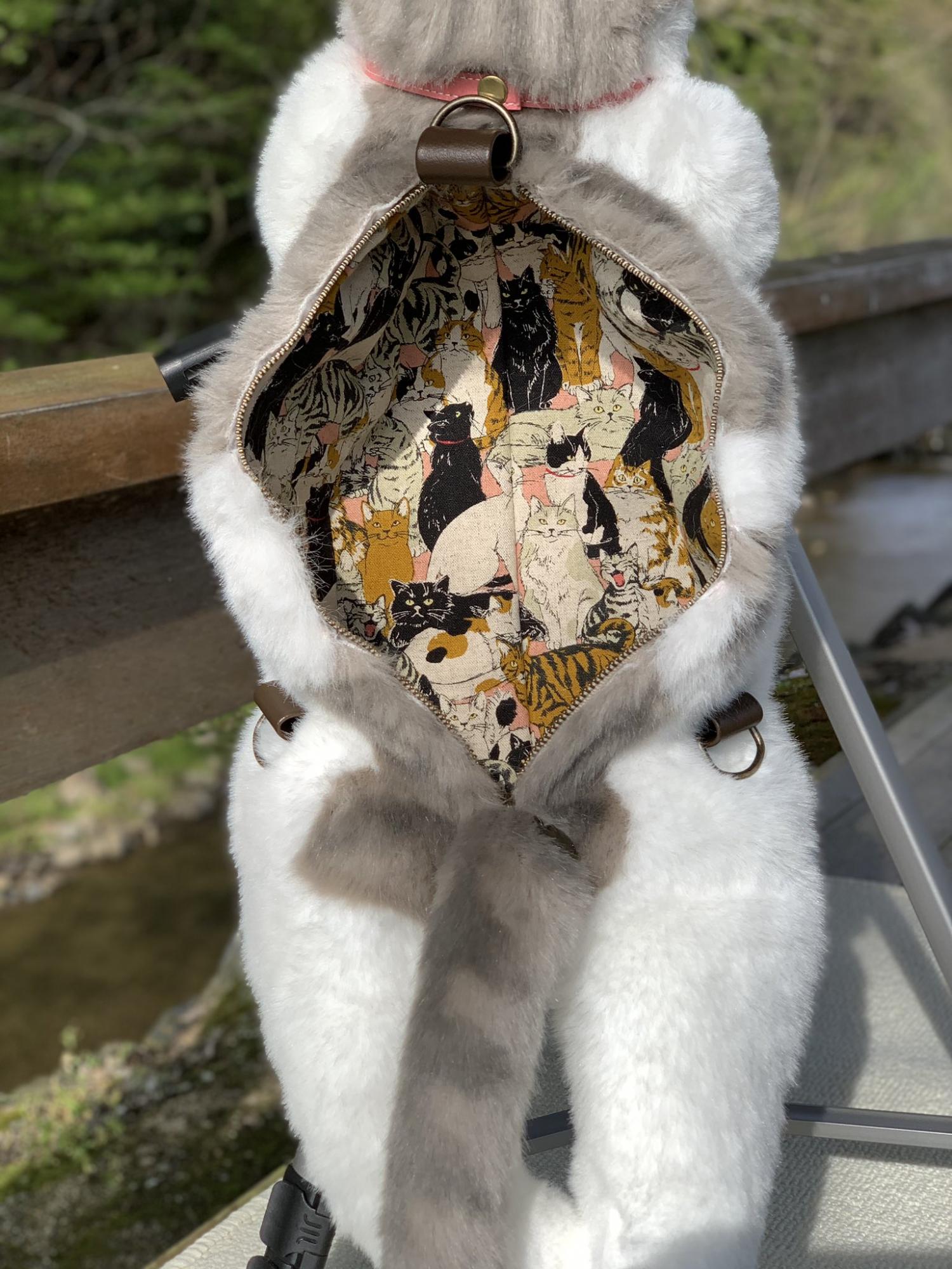 This Cat Backpack Looks Like a Real Live Cat