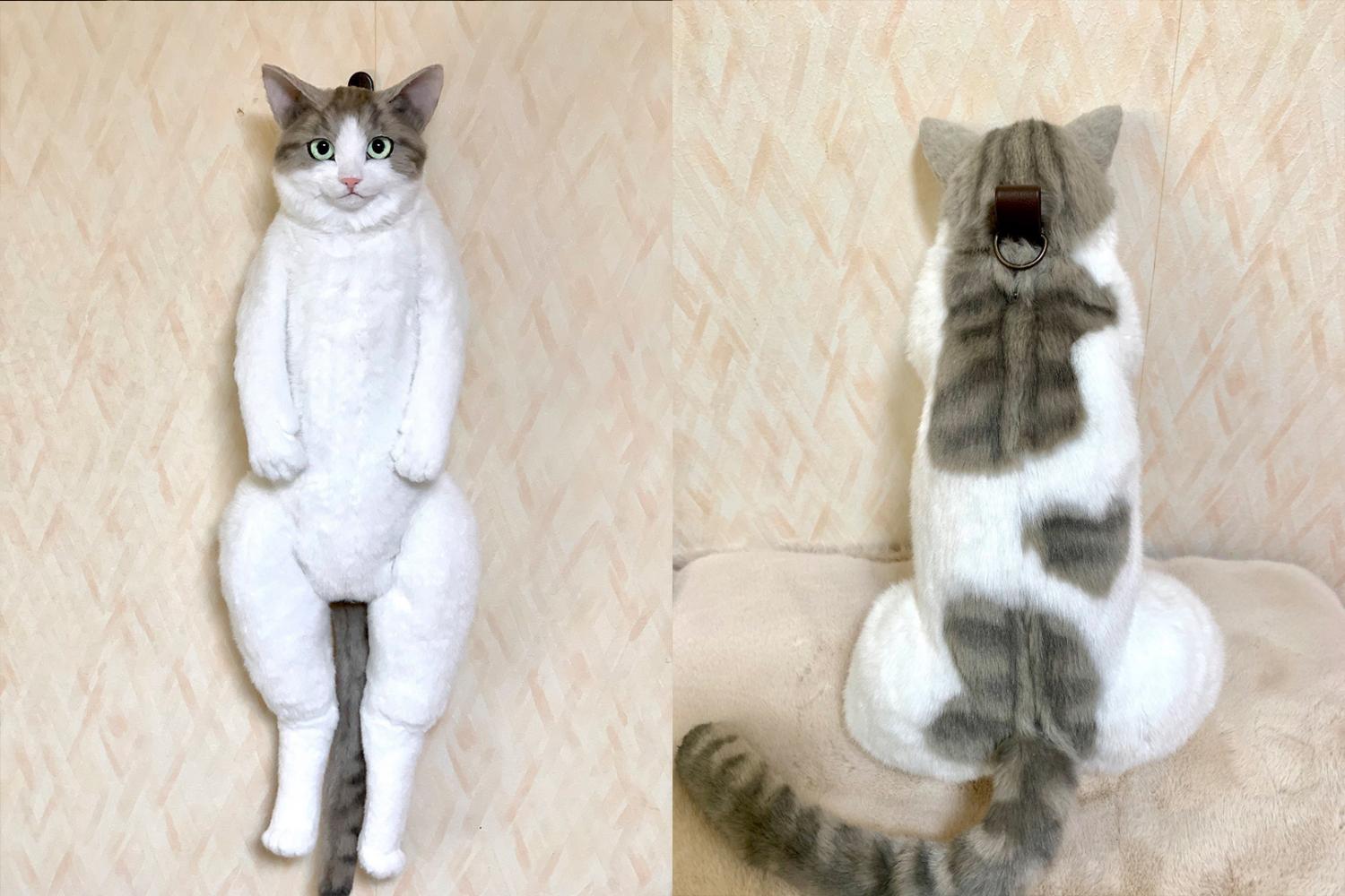 Realistic Cat Backpack looks like real live cat