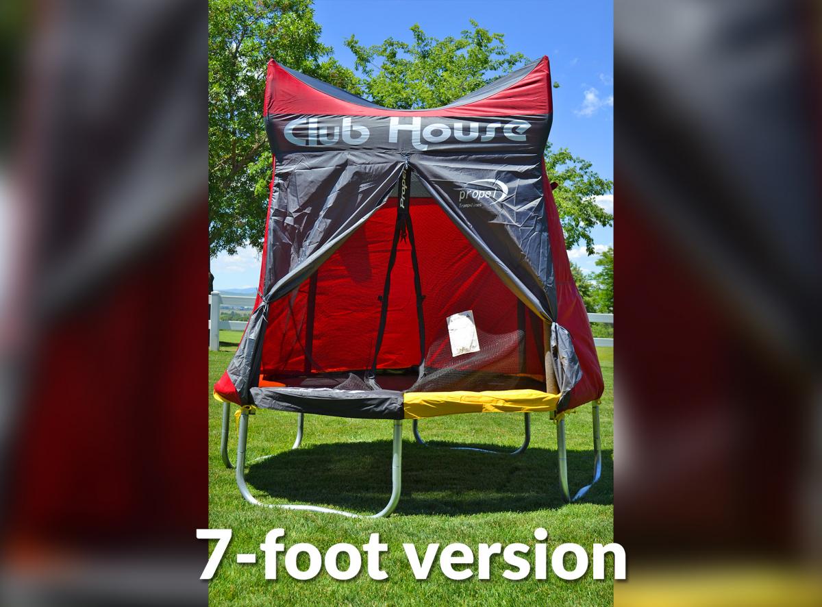 This Clubhouse Trampoline Cover Turns Your Kids Tramp Into an Awesome