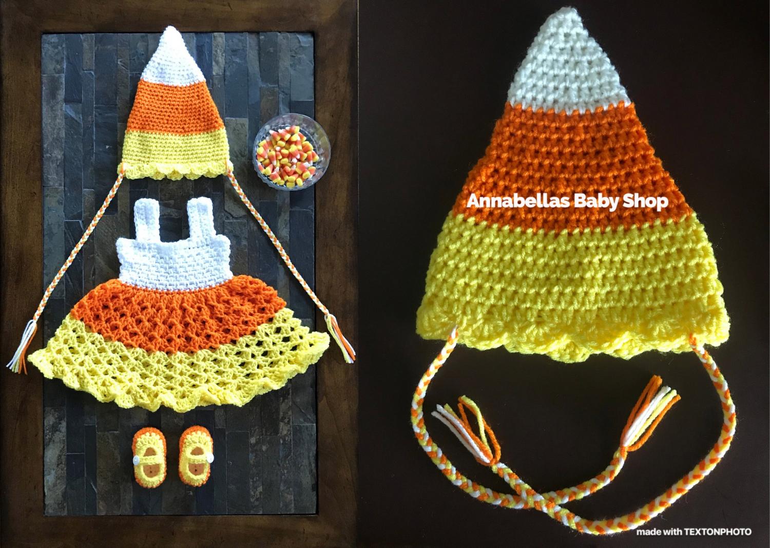 Candy corn 2024 crochet dress pattern