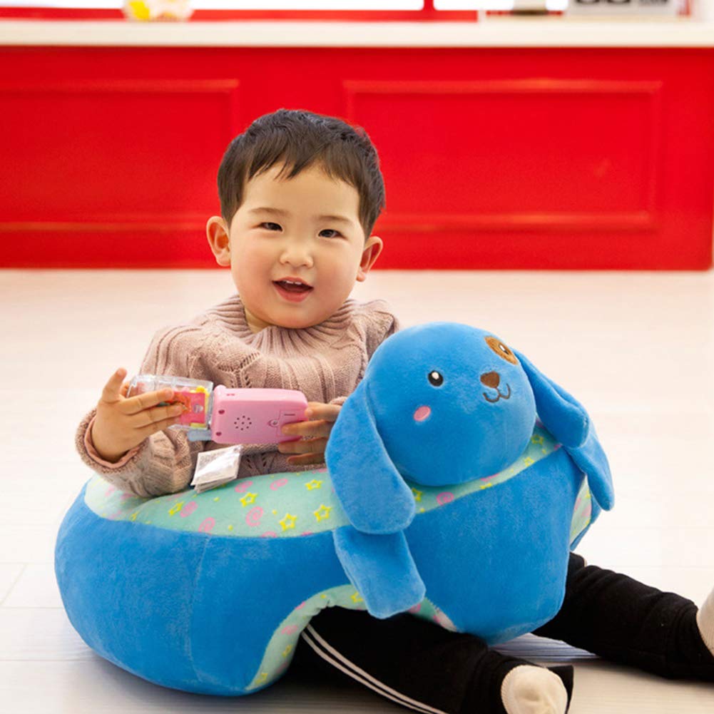 Yuxinkang Baby Sitting Chair Infant Back Head Support Chair Seat For Newborn 1 To 3 Years Old Baby Sofa Support Chair Soft Cute Baby Sit Up Chair Plush Stuffed Animal Baby Cushion Seats