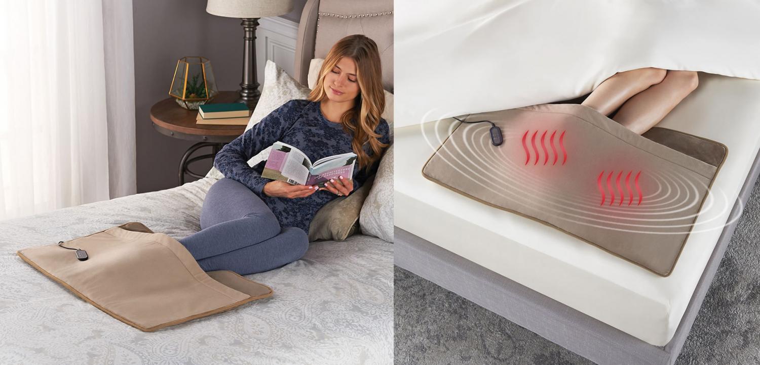 foot of the bed foot warmer and massager that you can place under your sheets