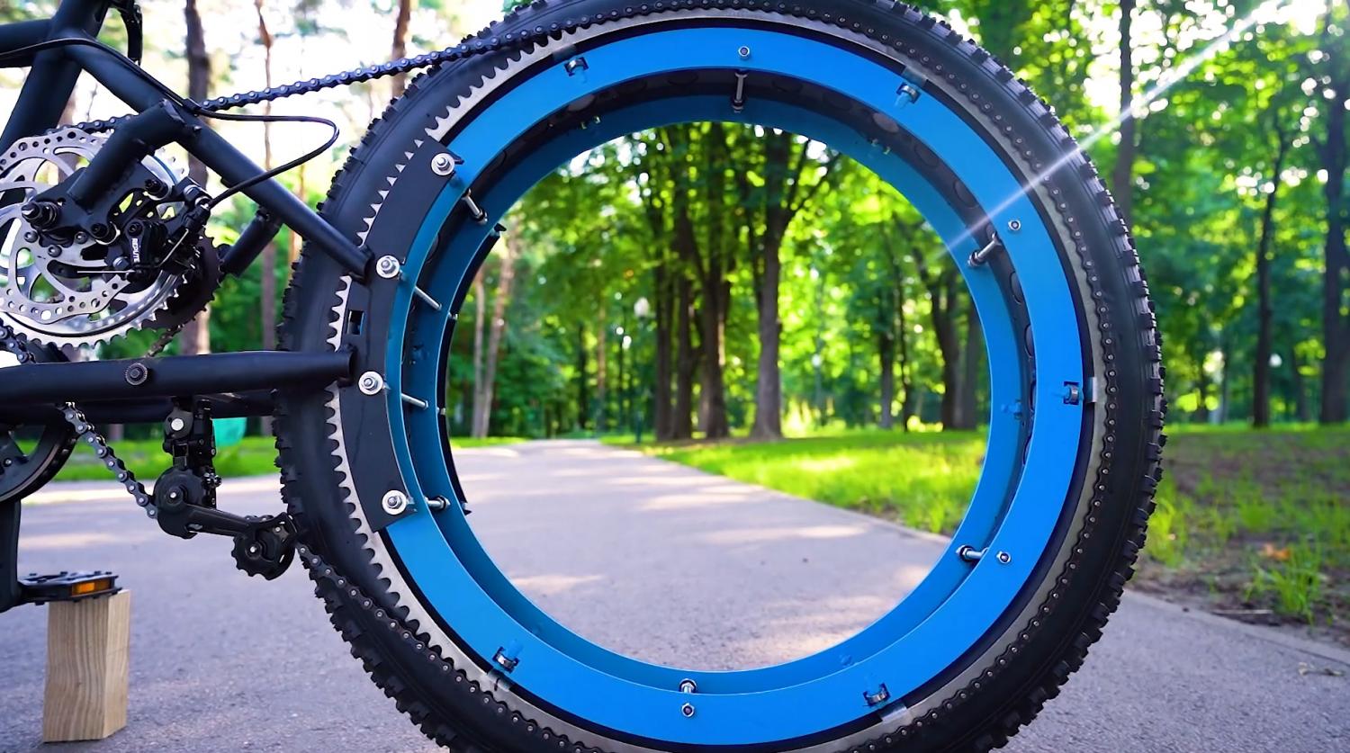 This DIY Hubless Fat Tire Bicycle Looks Incredible