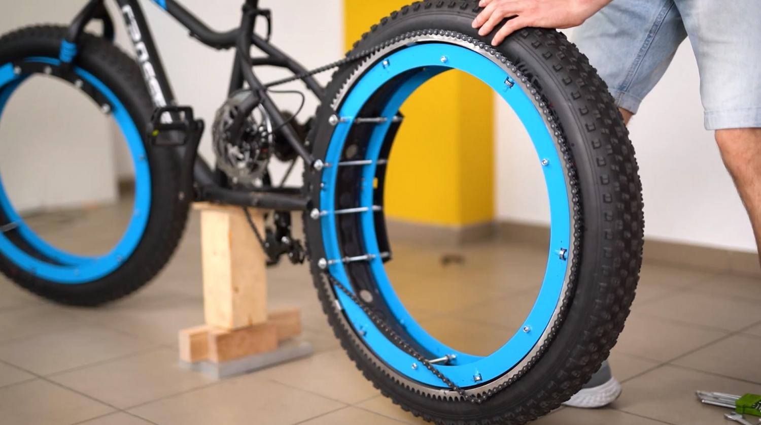 Diy fat hot sale tire bike