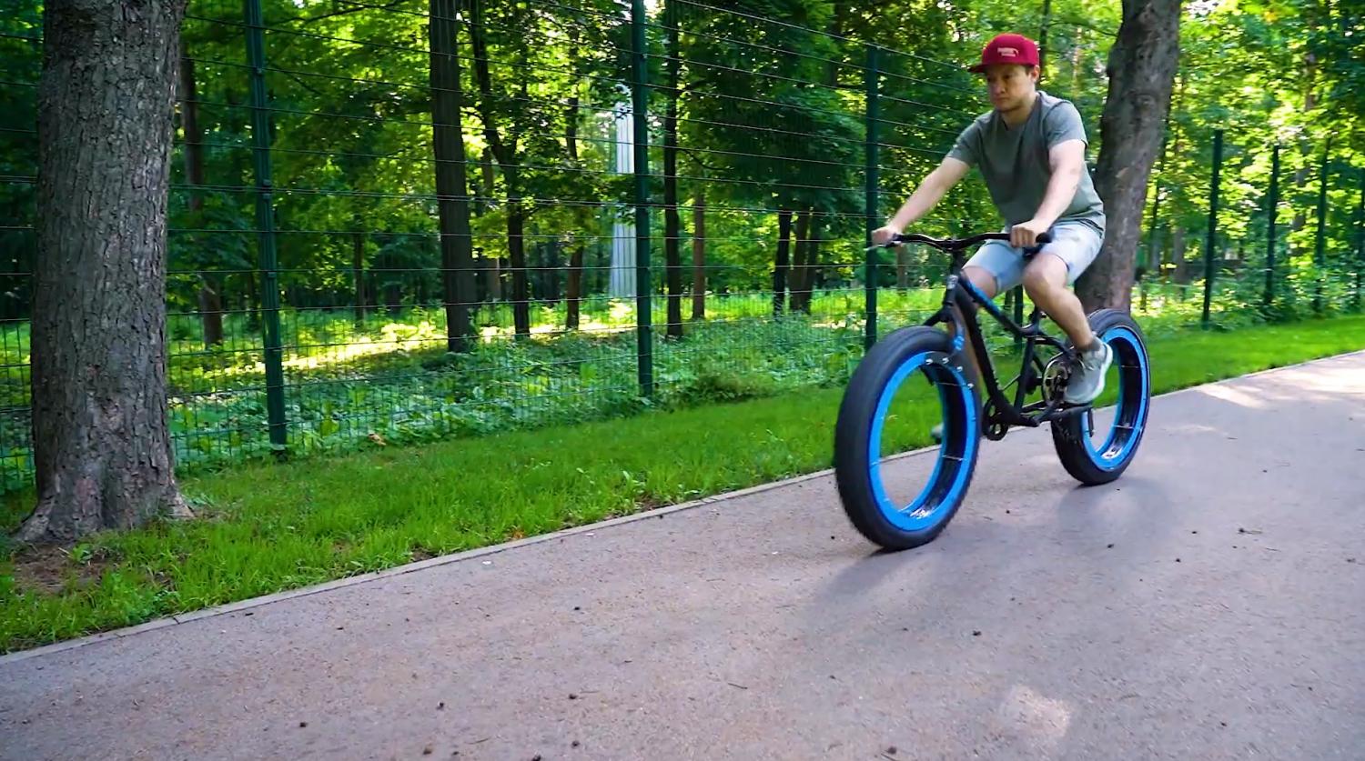 DIY Hubless Fat Tire Bicycle With Centreless wheel