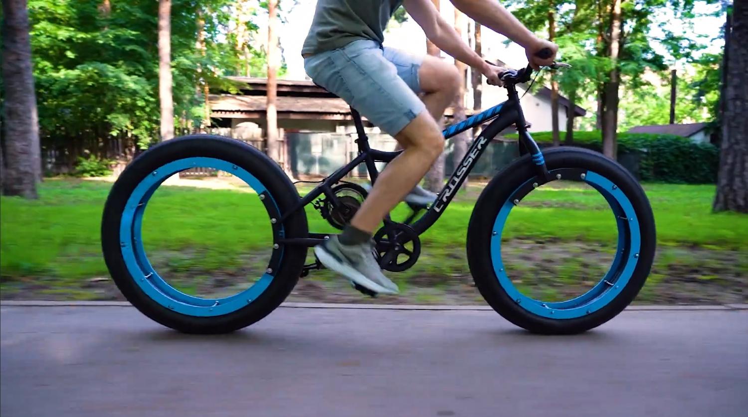 Homemade fat best sale tire bike