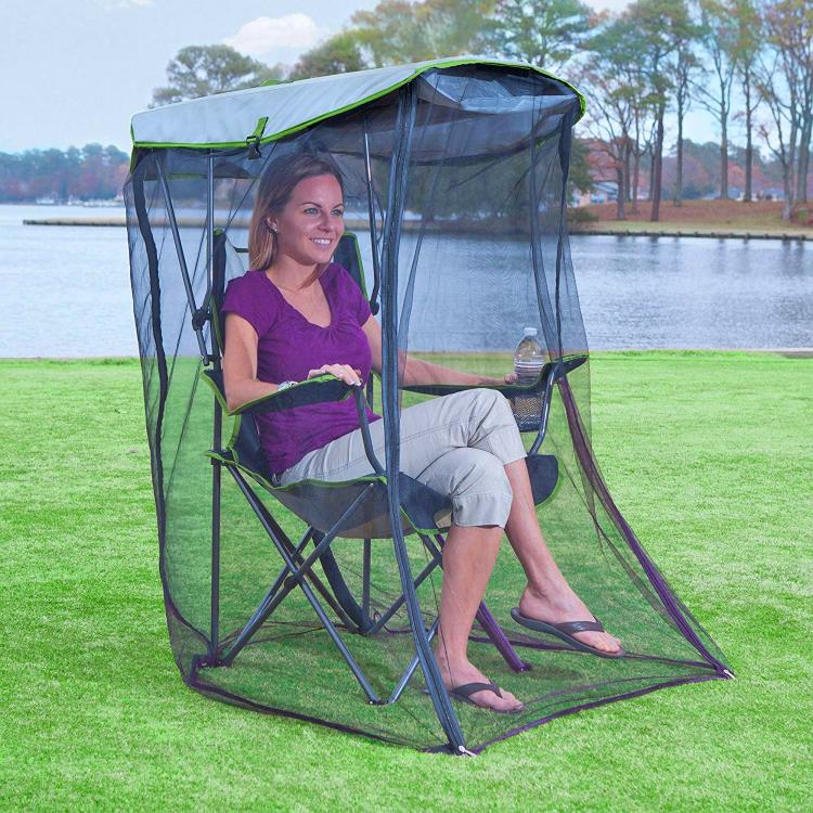 folding chair with mosquito net