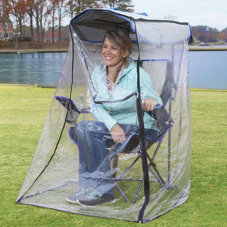 Canopy Chair With a Water/rain Shield - Kelsyus Original Canopy Chair with Rain Protection - Folding camping chair