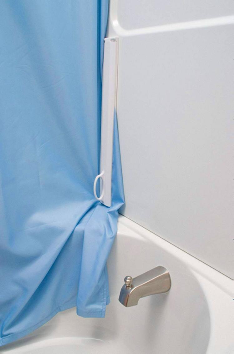 This Genius Magnetic Shower Curtain Sealer Prevents Water Messes