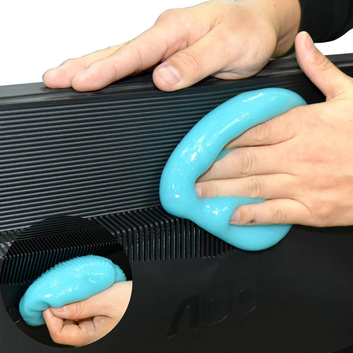 This Slime Will Clean All Of The Hard To Reach Dust In Your Car And Office