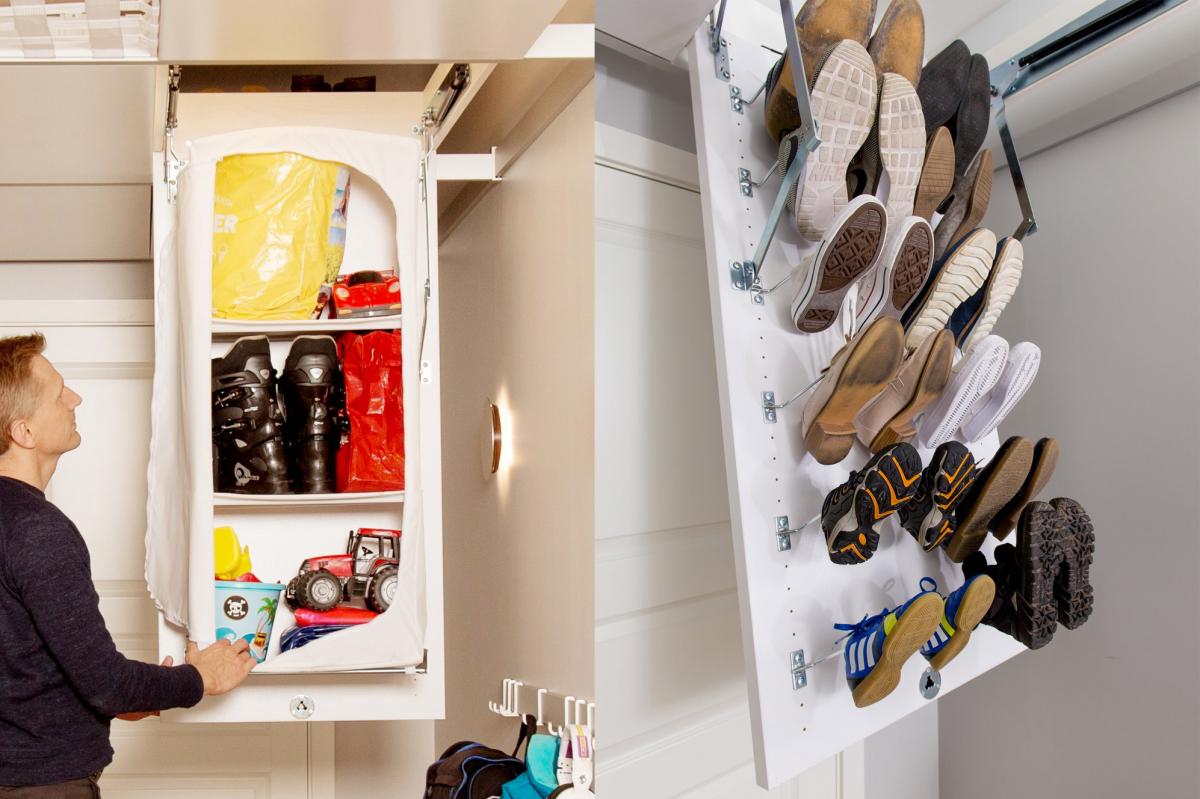 This Genius Storage Solution Lets You Store Stuff Right Up Against Your  Ceiling