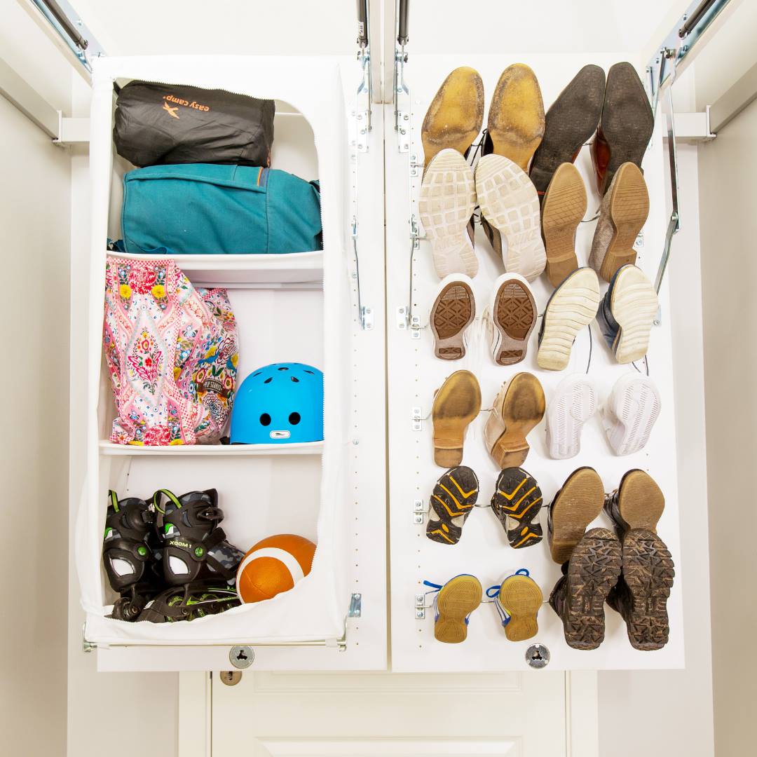 This Genius Storage Solution Lets You Store Stuff Right Up Against Your  Ceiling