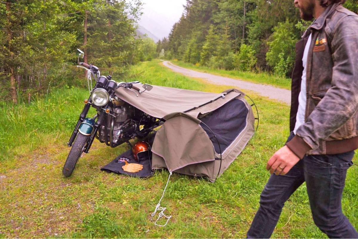 This Incredible Motorcycle Tent Lets You Camp Out Anywhere While Out On