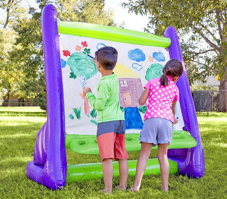 Giant Inflatable Easel Lets Your Kids Paint Outdoors