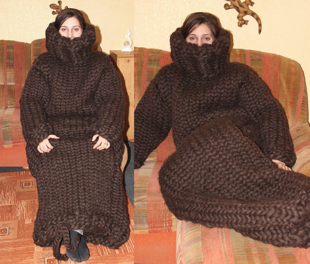 This Giant Knitted Adult Onesie Is Perfect For People Who Are