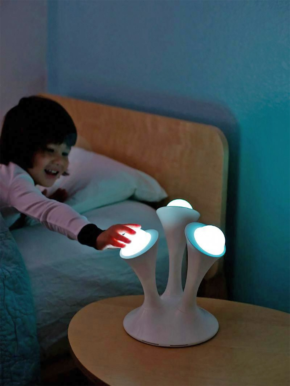 night light with removable orbs