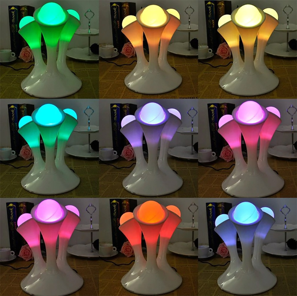 glowing night light lamp with removable balls