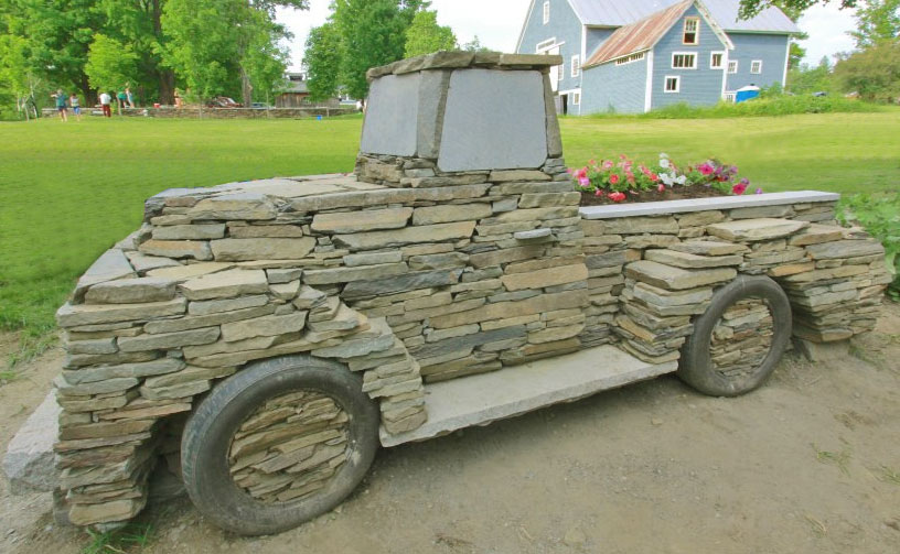 Guy Makes Vintage Cars and Trucks Out Of Rocks - Chris Miller Stone Truck Project