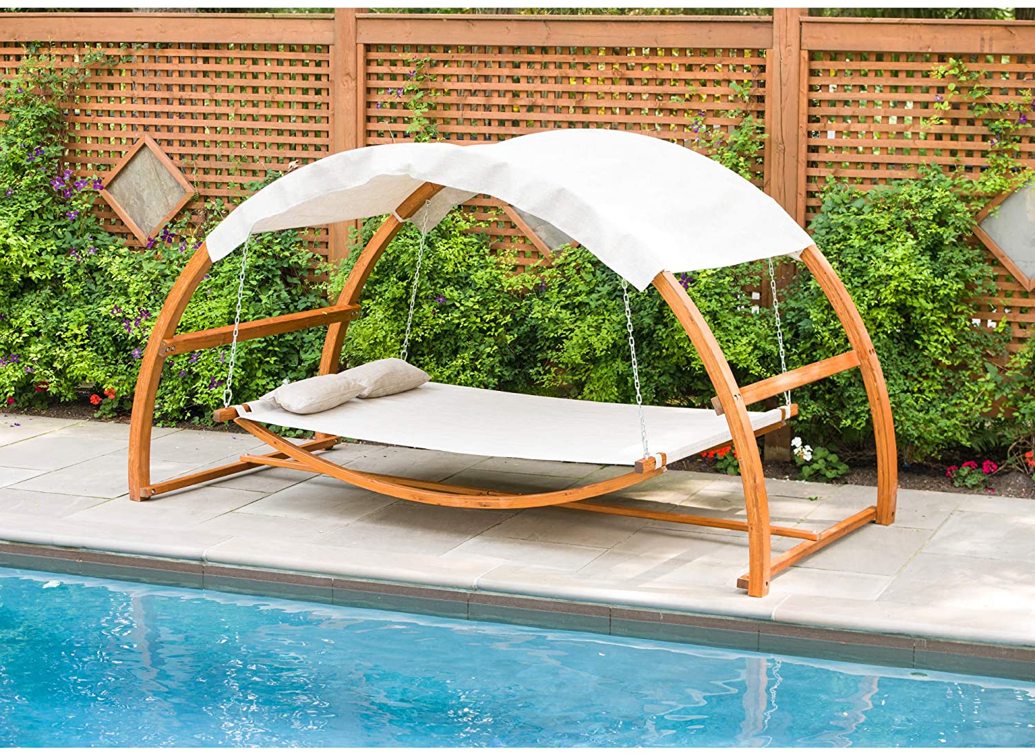 Outdoor on sale pool bed