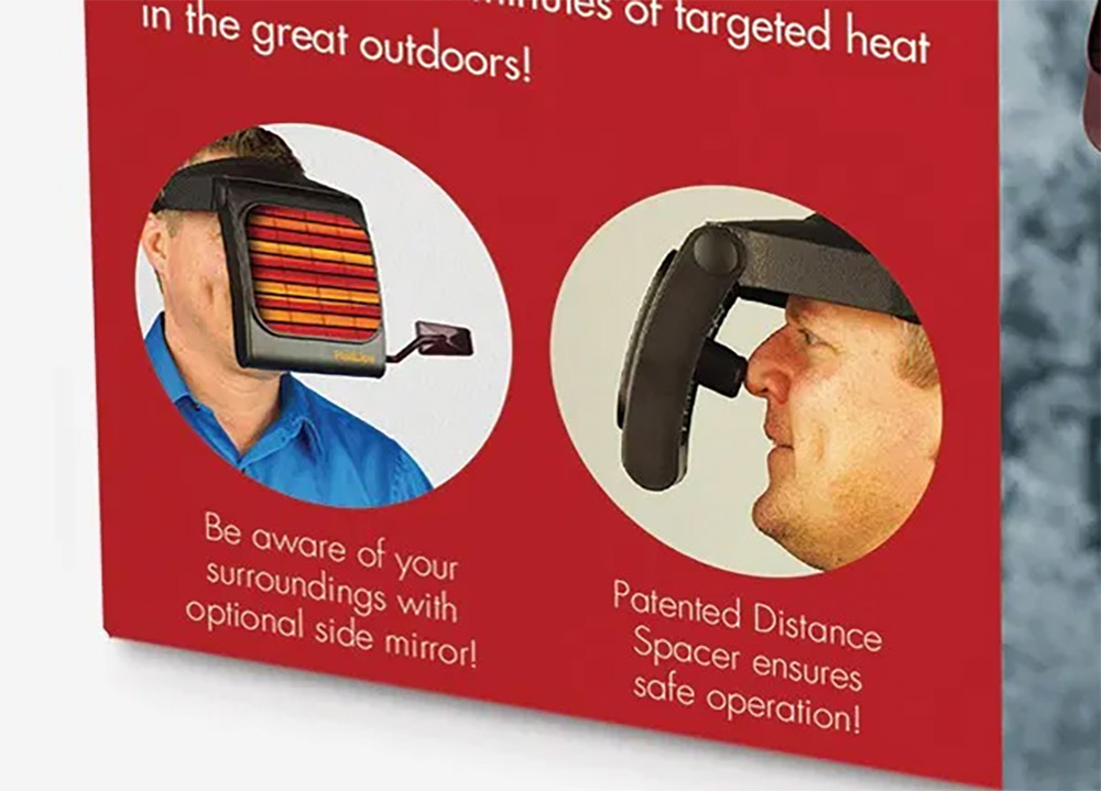 Head-Mounted Face Heater - Kerosene Face Heater keeps face warm when outdoors in the cold
