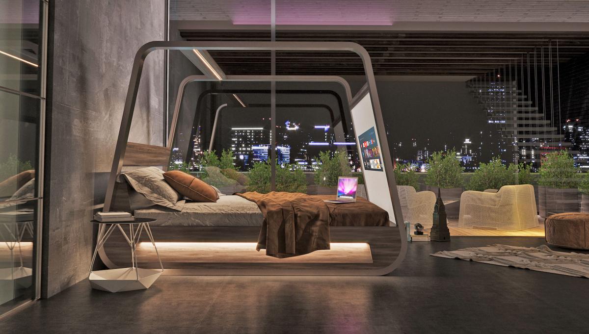 This Smart Bed With Integrated Movie Theater Will Make You Never Want ...