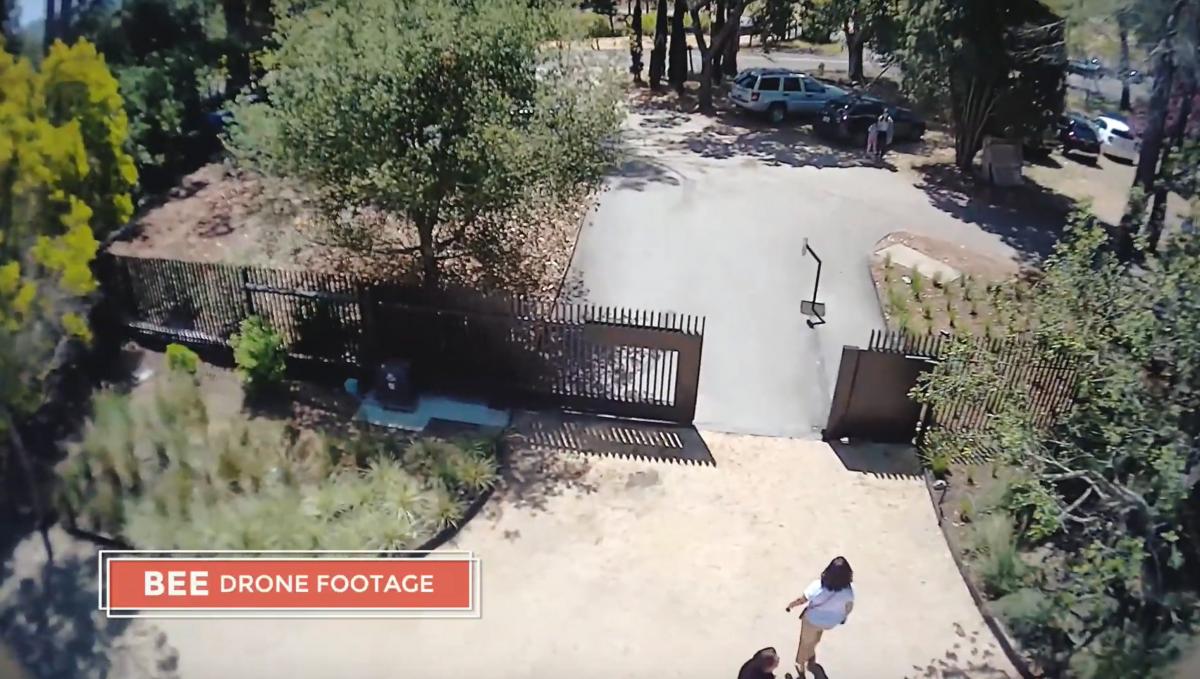 Home Security Surveillance Drone Automatically Deploys When It Senses Intruders - Sunflower Labs Autonomous security drone