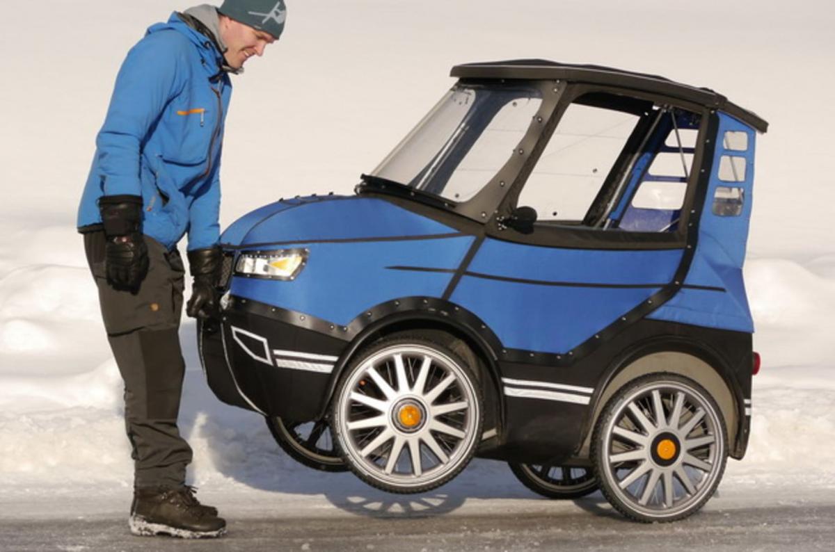 PodRide Bicycle Car - Enclosed E-Bike Car That Keeps You Warm During Winter Transit