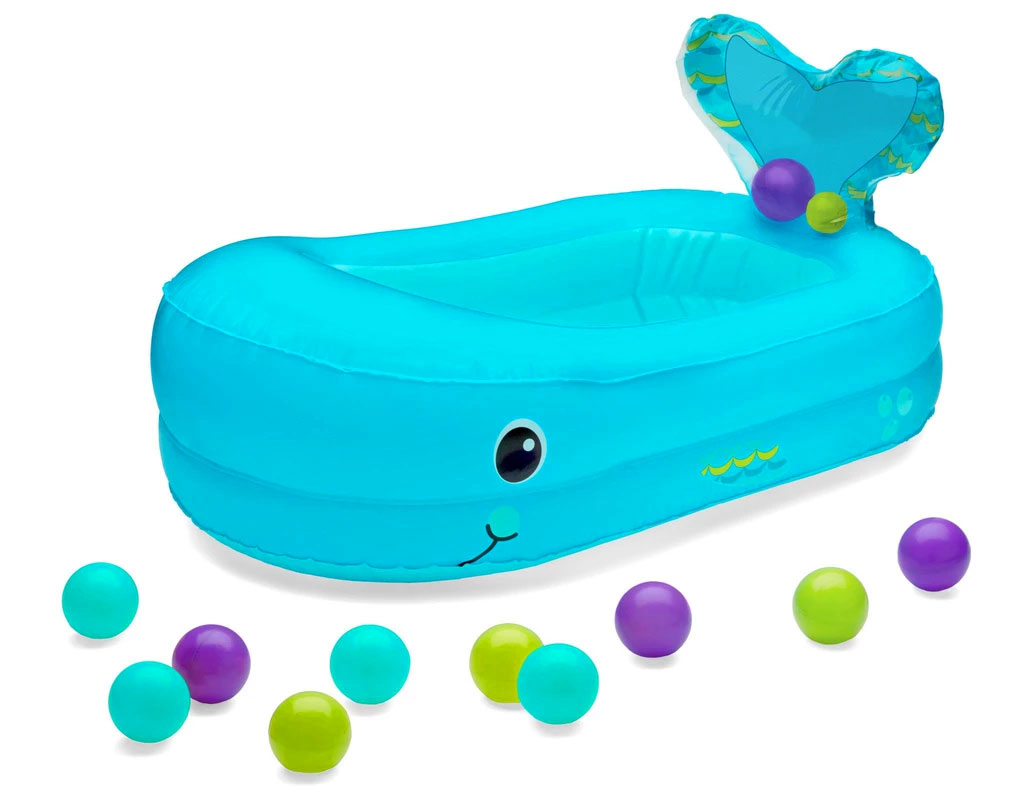 This Inflatable Whale Baby Bathtub Saves On Water And ...
