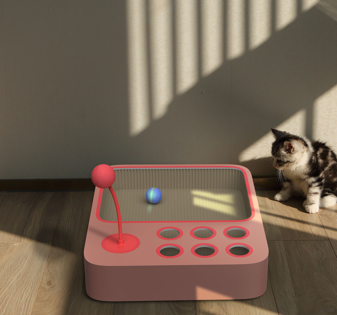 Cheerble Cat Board Game - Interactive Cat Board Game Has a Robotic Ball That Will Keep Them Busy For Hours
