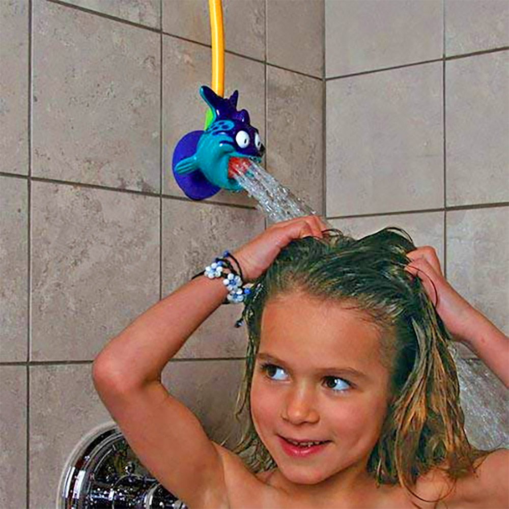 This Kids Shower Head Brings It Lower and Makes The Water Come Out Softer