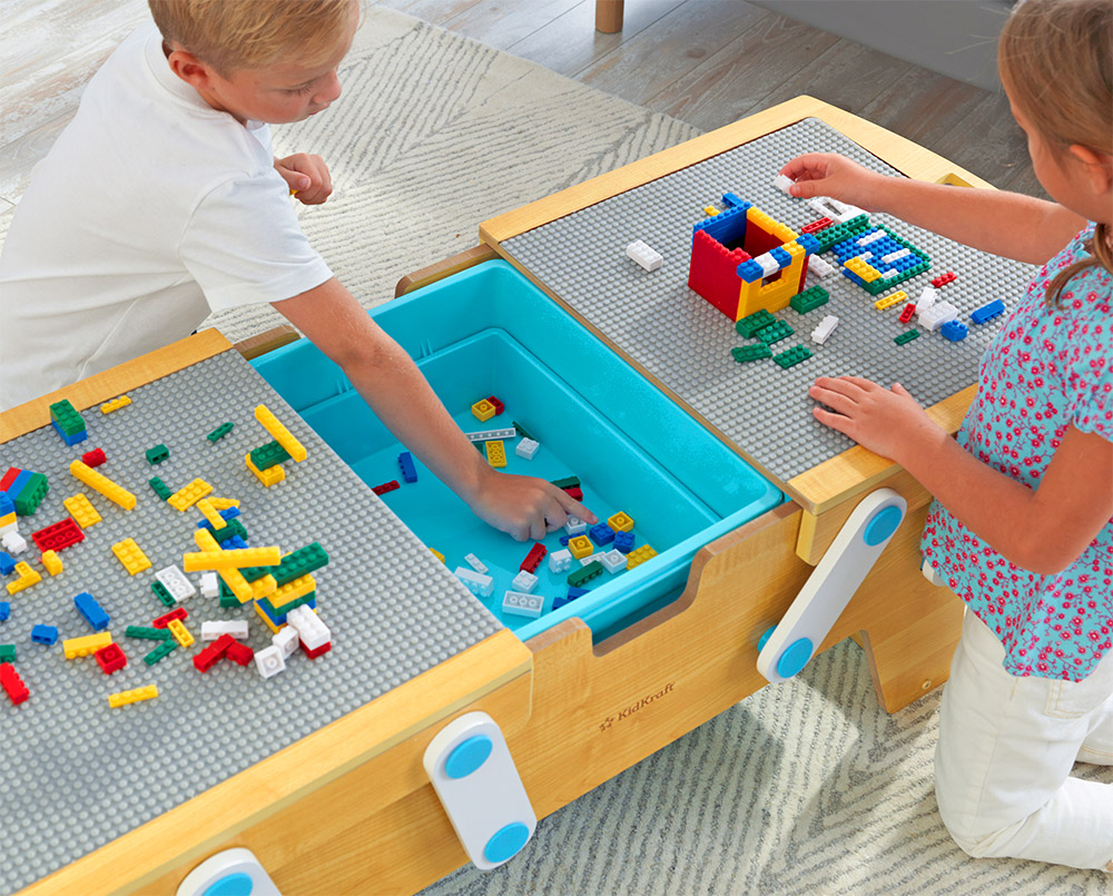 lego building table with storage