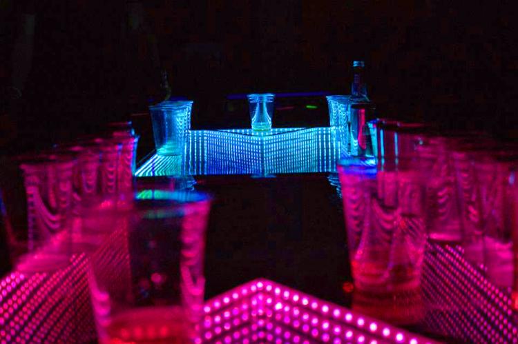 This Light Up Color Changing Table Brings Beer Pong To A