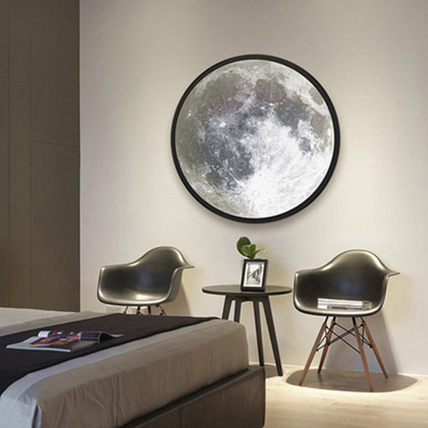 moon mirror night light