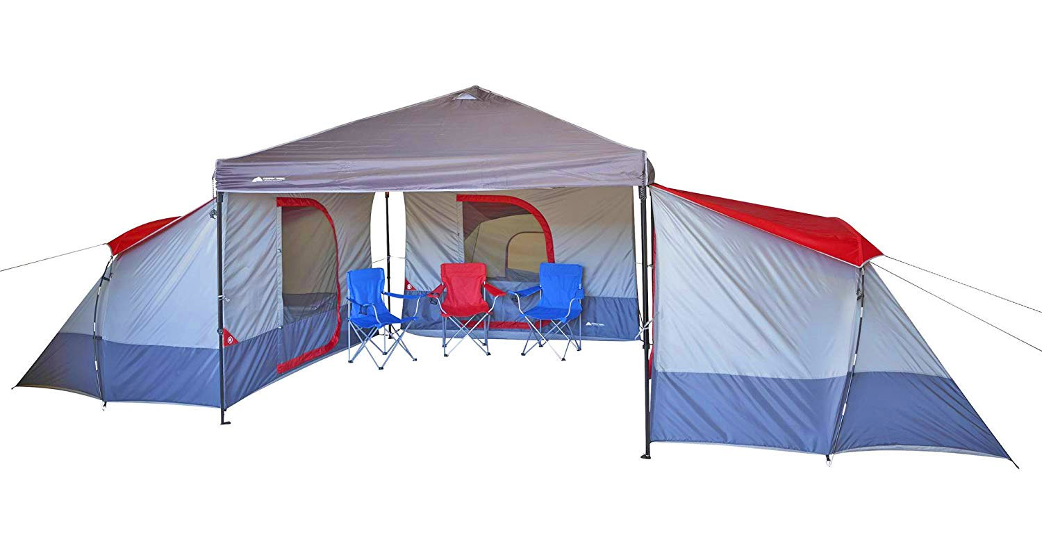 Ozark Trail Connectent 4-Person Tent Modular Tent System - Share common area under shelter