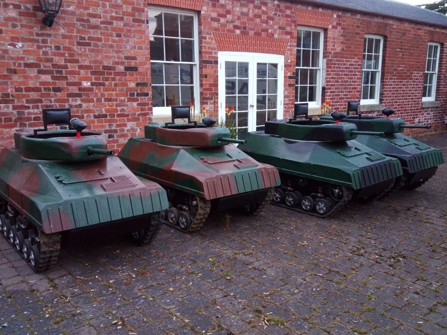 Paintball Battle Tanks - Mini tanks that shoot paintballs
