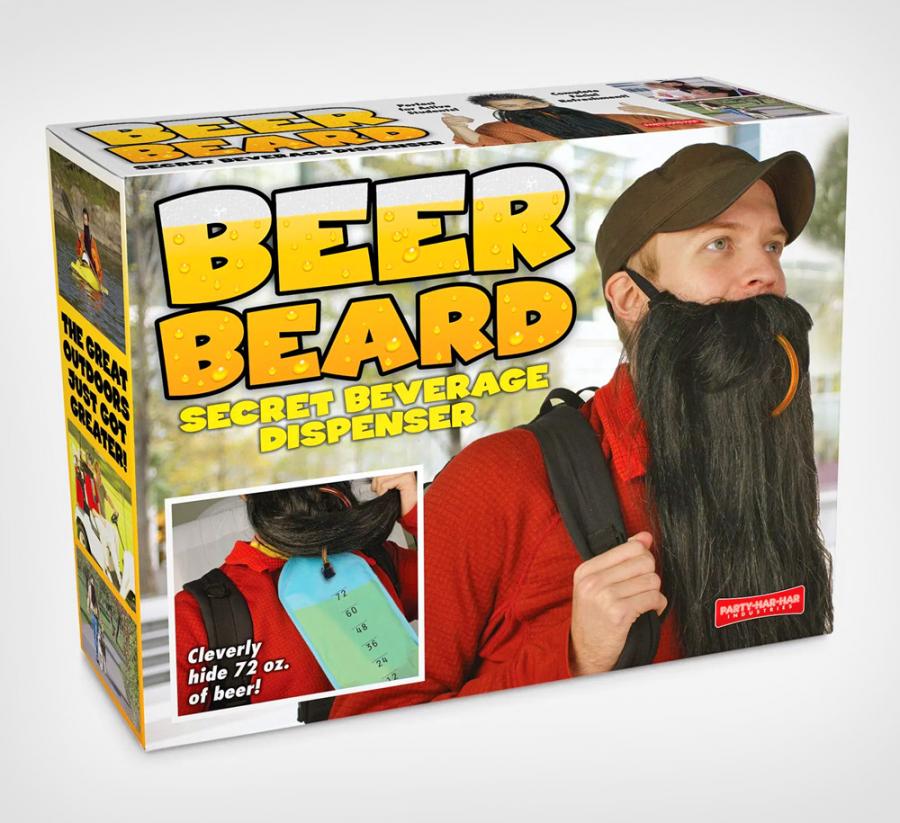This Ingenious Fake Beard Lets You Hide Beer Inside Of It For Drinking On The Go