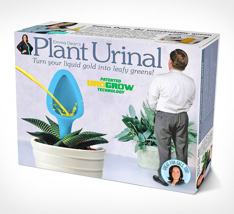 The Plant Urinal Allows You To Pee Right Into Your Plants, Perfect For at Home Or The Office