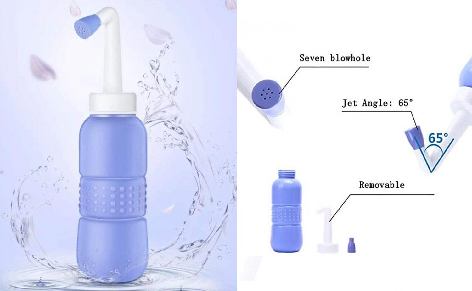 WOP Portable Bottle Bidet – Ultralight, Easy Travel Bidet, Fits Standard Water Bottles