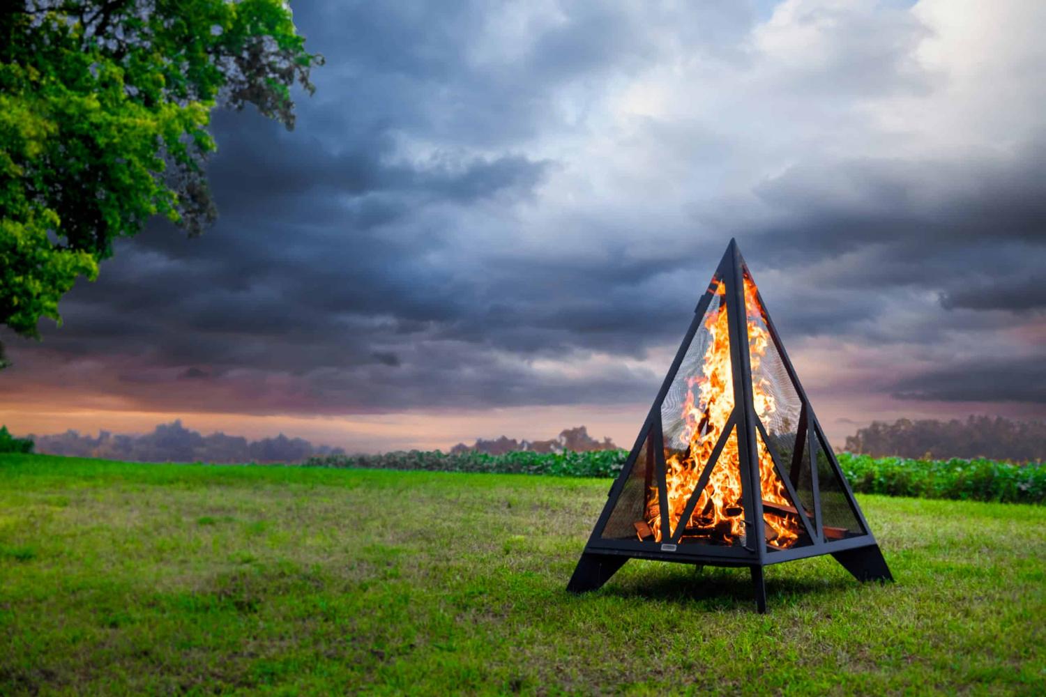 Pyramid Bonfire Pit outdoor fireplace