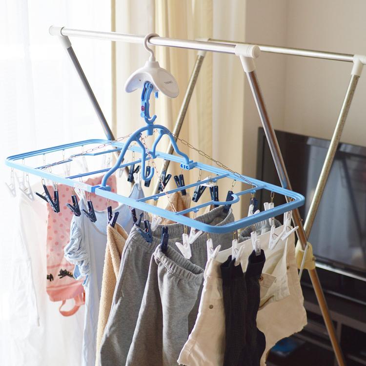 Best Japanese gadget rotating clothing hanger - travel clothes hanger rotates to air-dry clothing