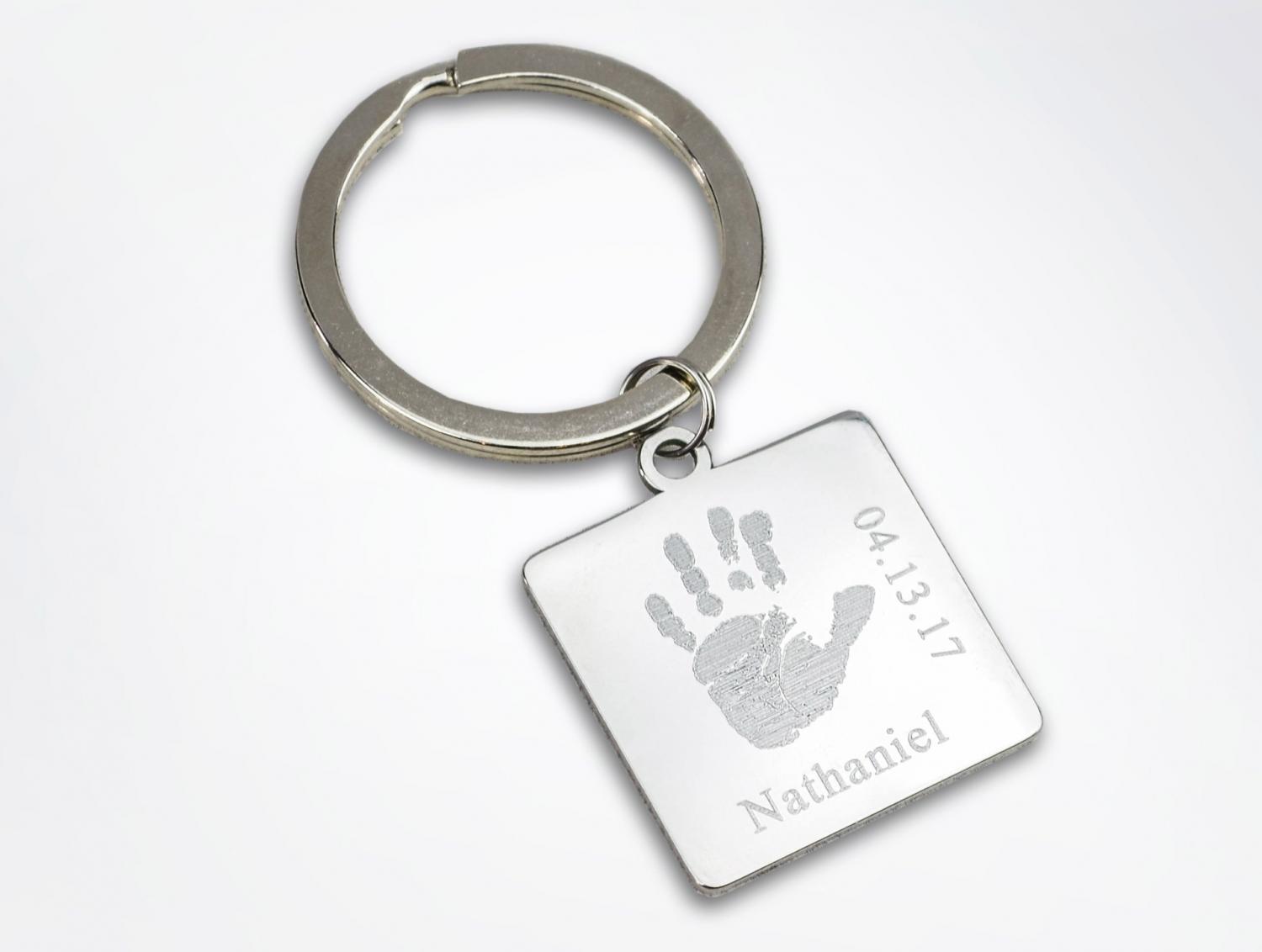 Super Easy DIY Kid-Craft Turns Your Child's Hand-print Into a Key-chain
