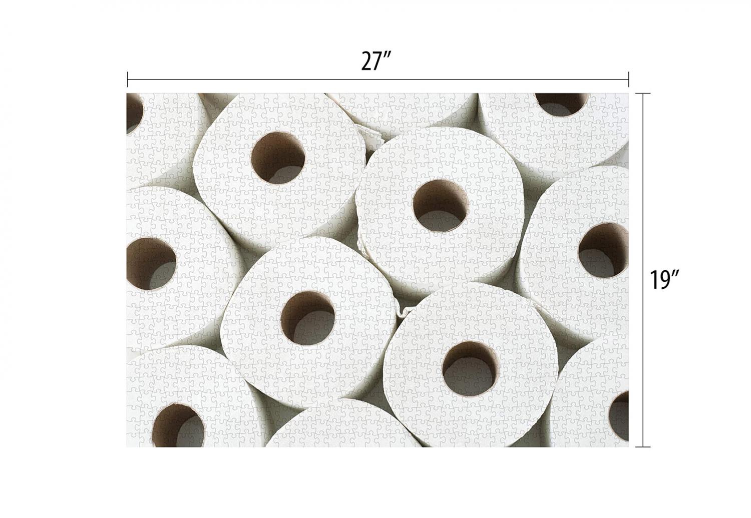 Toilet Paper Jigsaw Puzzle - Funny Quarantine pandemic hoarding puzzle