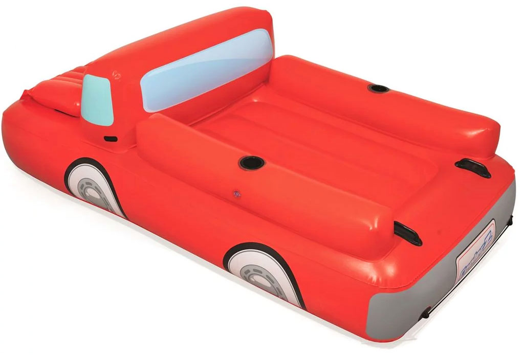 This Giant Pickup Truck Pool Float Has A Beer Cooler Under The Hood