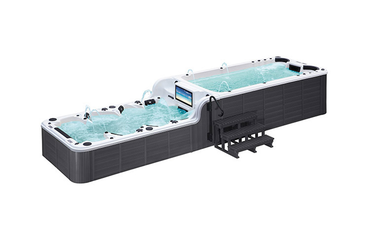 The Ultimate Hot Tub - Two level hot tub with built-in tv - Two tier spa part hot tub