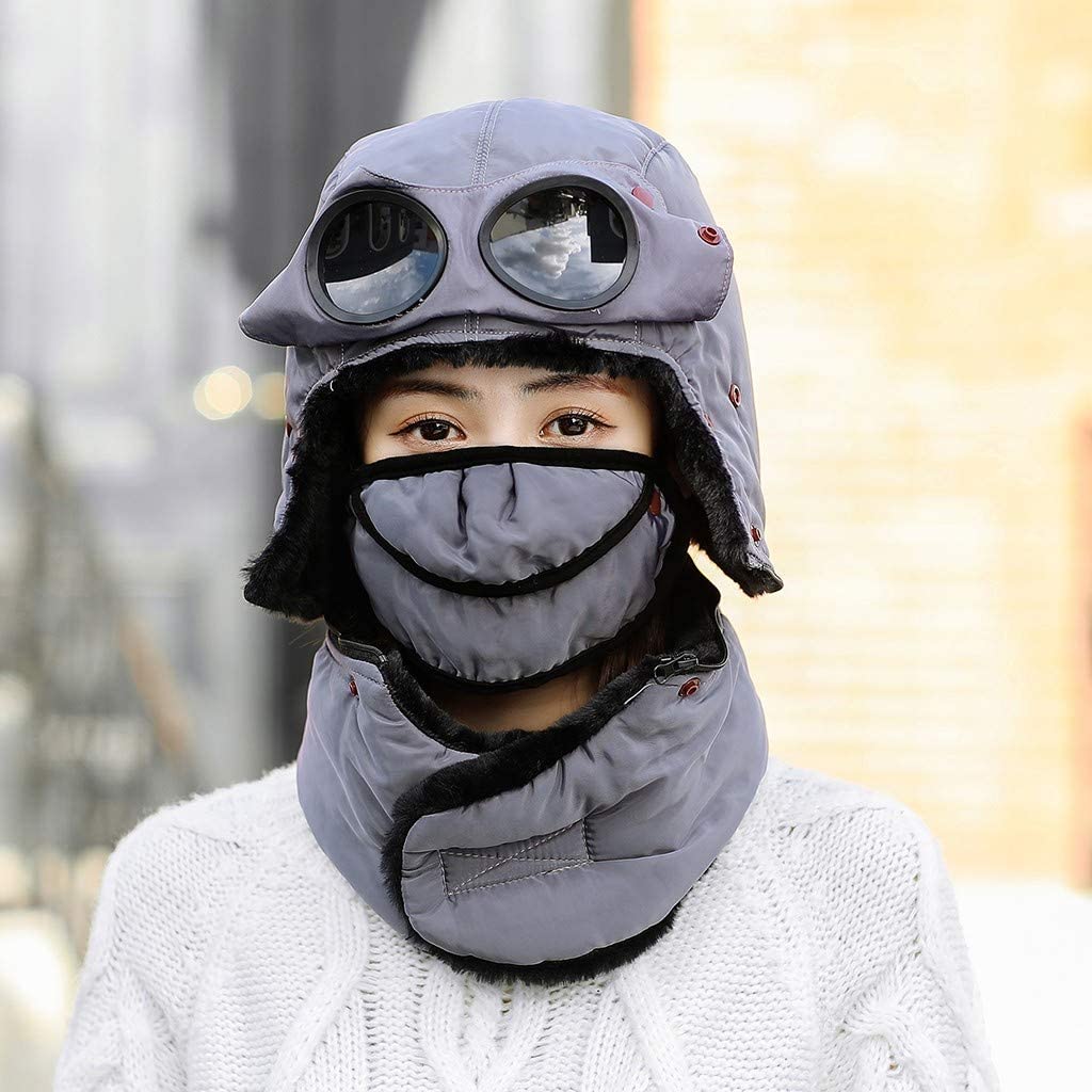 This All-In-One 'Winter Trapper Hat' Features A Mask, Scarf And Sunglasses